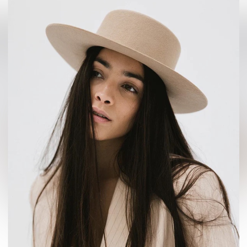 Gigi Pip Dahlia Boater Hat